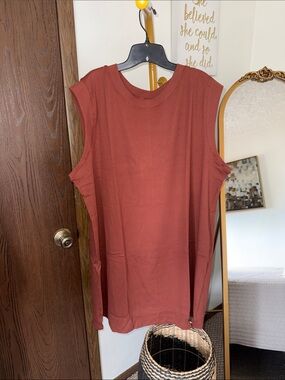 a new day Sleeveless Muscle Tee Dress in Rust